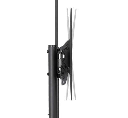 ProperAV Mobile TV Trolley Stand with Wheels for 37"–70" Screens | Adjustable VESA TV Cart 50kg