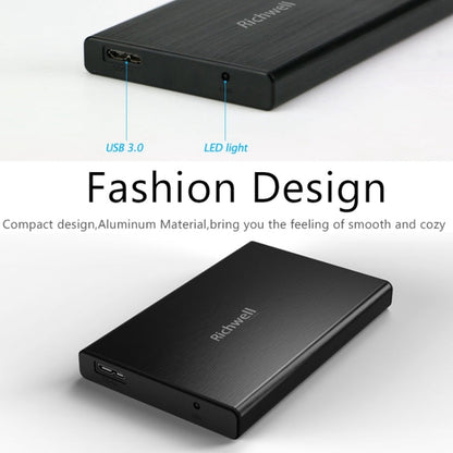 Ric Richwell 2TB Portable External Hard Drive | 2.5" SATA | USB 3.0 | Windows, Mac & Linux | Plug & Play