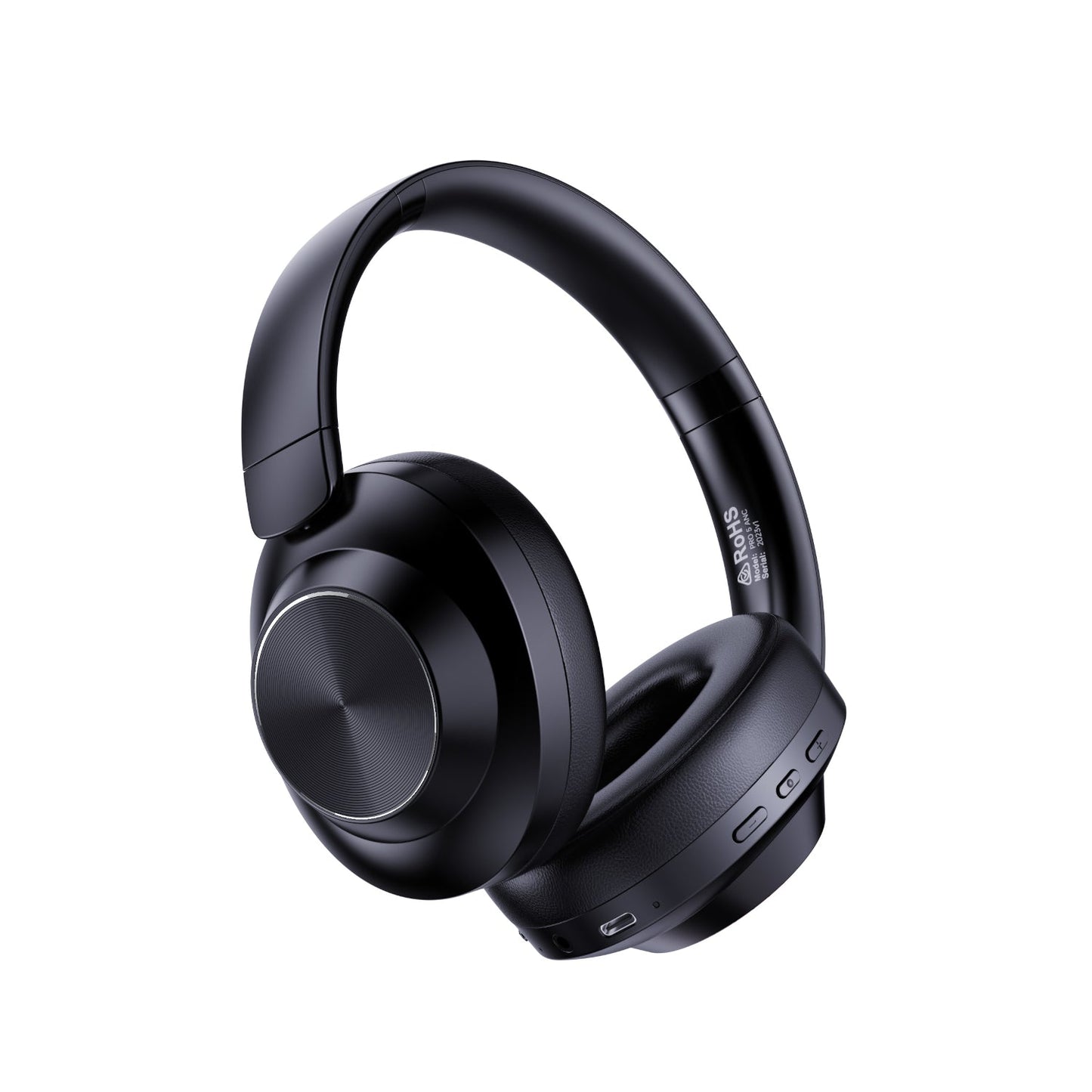 Friendie AIR PRO 5 ANC Matte Onyx Black – 30H Playtime, Active Noise Cancellation, All-Day Comfort