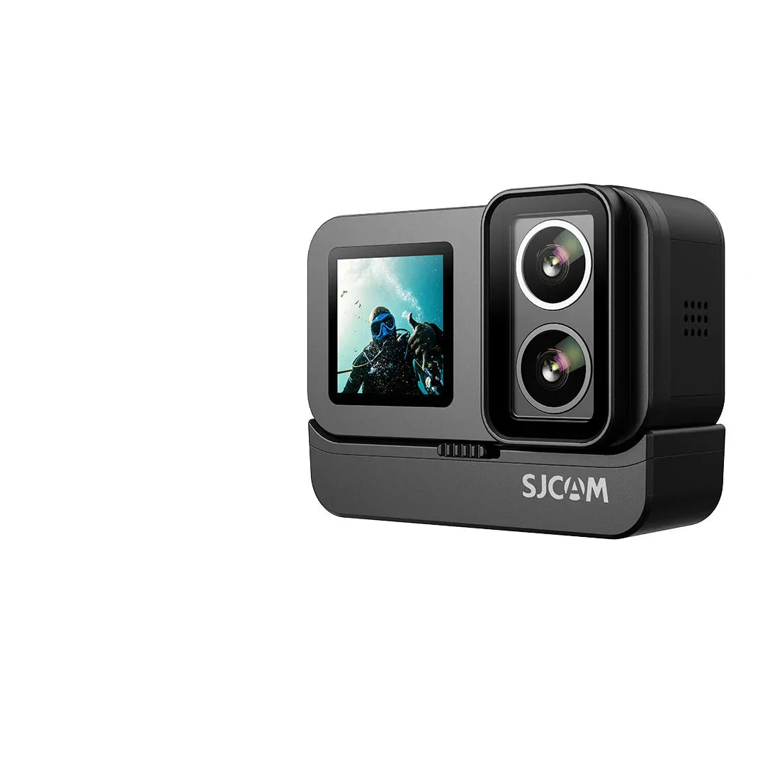 4K Dual-Lens Action Camera with Night Vision & Power Stick | Anti-Shake WiFi Sports Camera