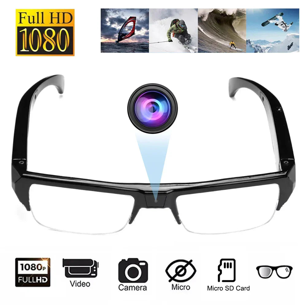 1080P HD Camera Glasses | Wearable Video Recording Smart Glasses with Audio DVR