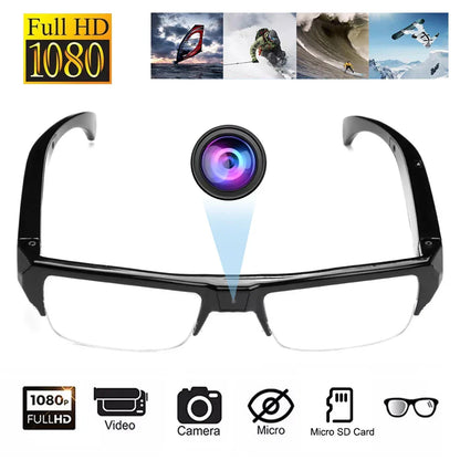 1080P HD Camera Glasses | Wearable Video Recording Smart Glasses with Audio DVR