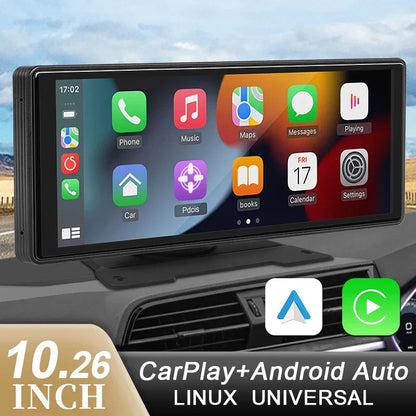 Wireless Apple CarPlay & Android Auto Car Screen Display with Voice Control | 10.26”
