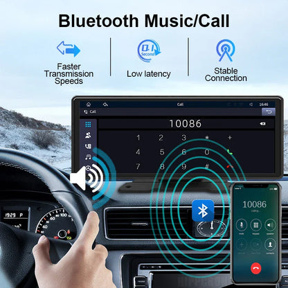Wireless Apple CarPlay & Android Auto Car Screen Display with Voice Control | 10.26”