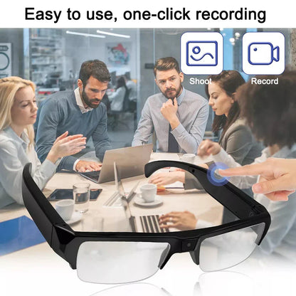 1080P HD Camera Glasses | Wearable Video Recording Smart Glasses with Audio DVR