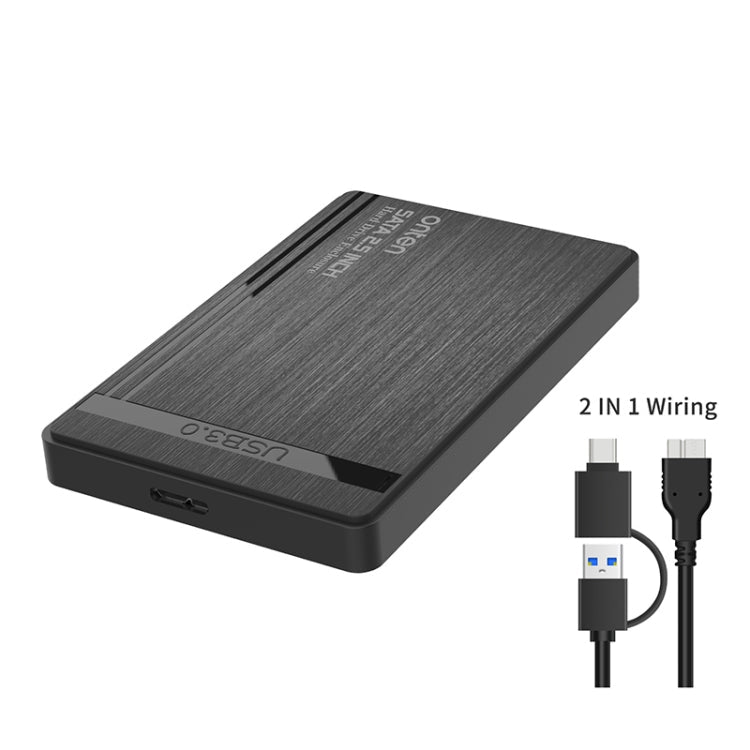 Onten UHD1 2.5" External Hard Drive Enclosure | USB 3.0 | 5Gbps | SATA HDD & SSD | 2-in-1 Cable | Windows & Mac