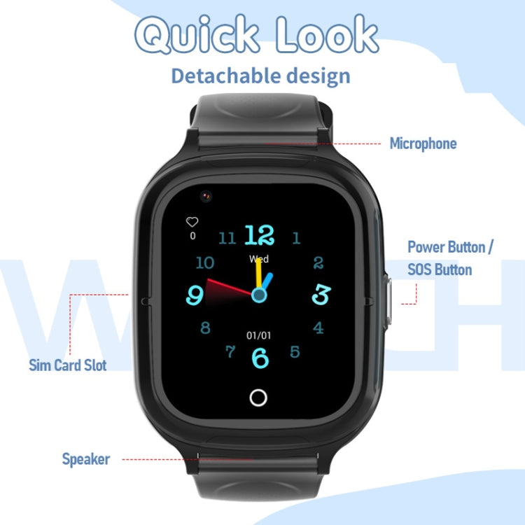 4G Kids Smart Phone Positioning Watch – GPS Tracking, Video Call, SOS Emergency Button & IP67 Waterproof