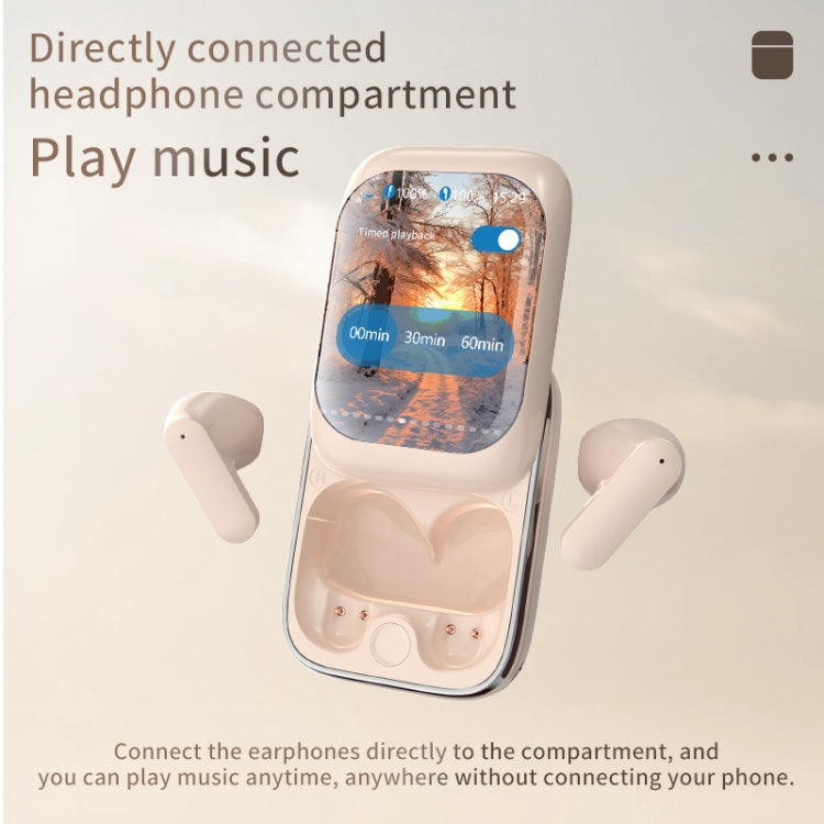 IB G9 Slider Bluetooth Earbuds | Smart Touch Colour Screen Case | HIFI 13mm | APP Control | Black