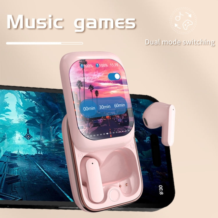 IB G9 Slider Bluetooth Earbuds | Smart Touch Colour Screen Case | HIFI 13mm | APP Control | Black