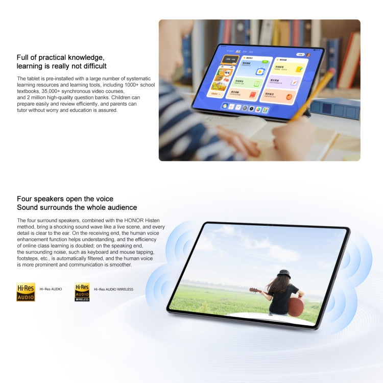 Honor Pad X9 WiFi Tablet | 11" 90Hz LCD | Snapdragon 680 | 6GB+128GB | MagicOS 8.0 | Android 14 | Grey