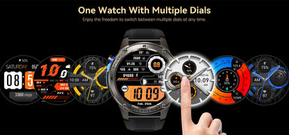 Bardman TrainorX Smartwatch | 1.43" AMOLED | Dual-Freq GPS | 170+ Sports | 5ATM | 30-Day Battery | Orange