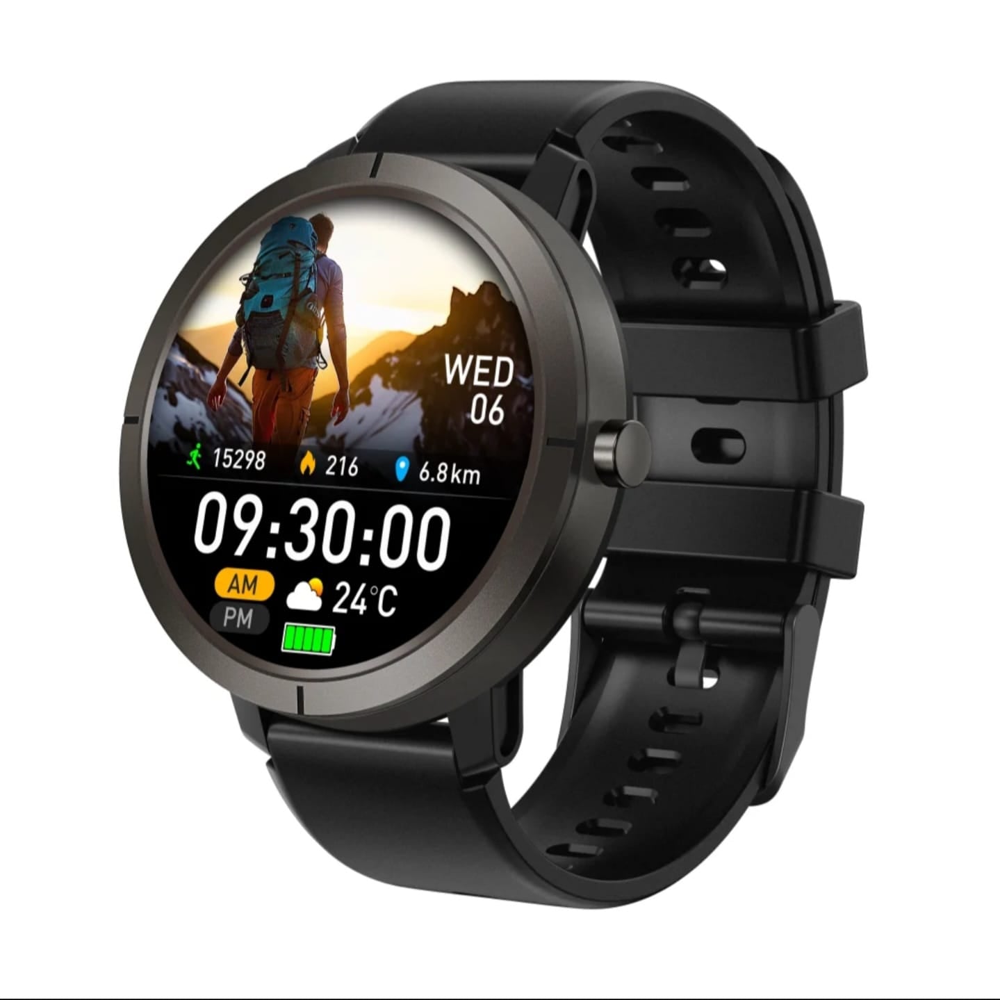 Bardman SmartX Smartwatch | AMOLED Display, GPS, Dual Frequency & 180+ Sports Modes | Military-Grade