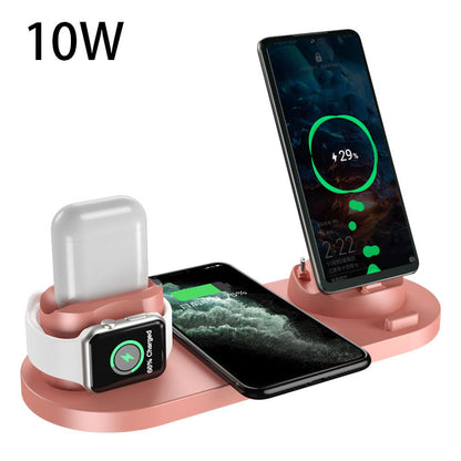 6-in-1 Wireless Charging Station – Fast Charger for iPhone, Apple Watch & Multiple Devices