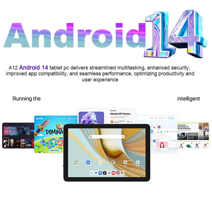 10-Inch Business Tablet PC – Elegant Lightweight Design with Bluetooth, GPS & Optional Keyboard Case