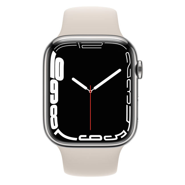 Apple Watch Series 7 45mm Cellular Stainless Steel – Always-Connected Health & Fitness Smartwatch with Large Retina Display
