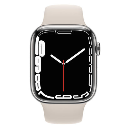 Apple Watch Series 7 45mm Cellular Stainless Steel – Always-Connected Health & Fitness Smartwatch with Large Retina Display