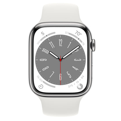 Apple Watch Series 7 45mm Cellular Stainless Steel – Always-Connected Health & Fitness Smartwatch with Large Retina Display
