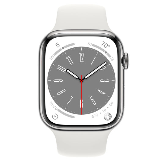 Apple Watch Series 7 45mm Cellular Stainless Steel – Always-Connected Health & Fitness Smartwatch with Large Retina Display