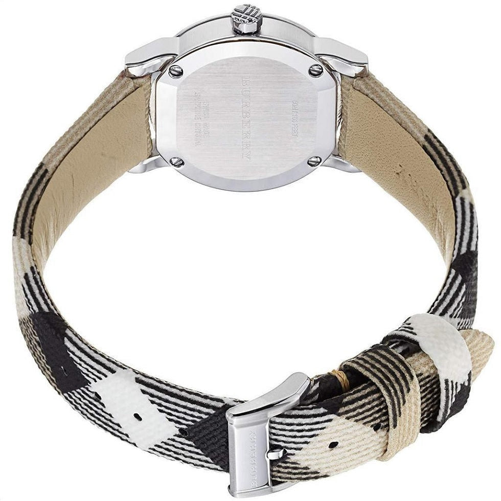 Burberry BU9357 The City Men's Watch | Multicolour Strap | Silver Dial | Quartz | Stainless Steel