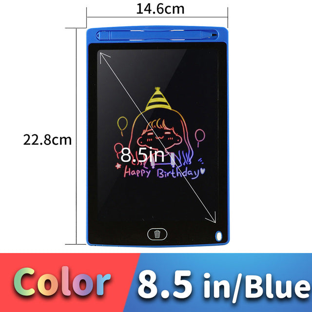 LCD Drawing Tablet for Kids | Colour Writing Board | Reusable Electronic Doodle Pad | Stylus Included | 6.5"–16"
