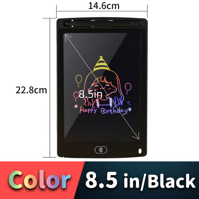 LCD Drawing Tablet for Kids | Colour Writing Board | Reusable Electronic Doodle Pad | Stylus Included | 6.5"–16"