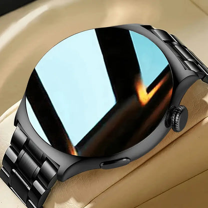 Smartwatch for Men – Big Display, Call Function, Fitness Tracker & Custom Watch Faces (Black)