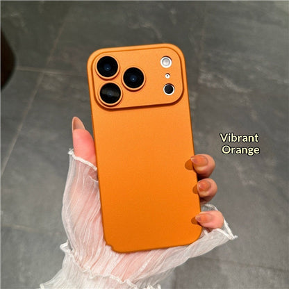 Frosted PC Hard Case with Built-In Lens Protector | iPhone 16 & 17 Series | Drop-Proof | Ultra-Thin | Full Cover