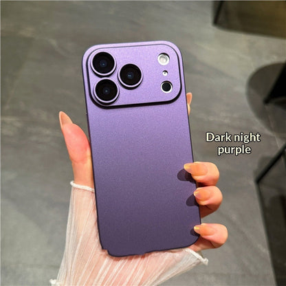 Frosted PC Hard Case with Built-In Lens Protector | iPhone 16 & 17 Series | Drop-Proof | Ultra-Thin | Full Cover