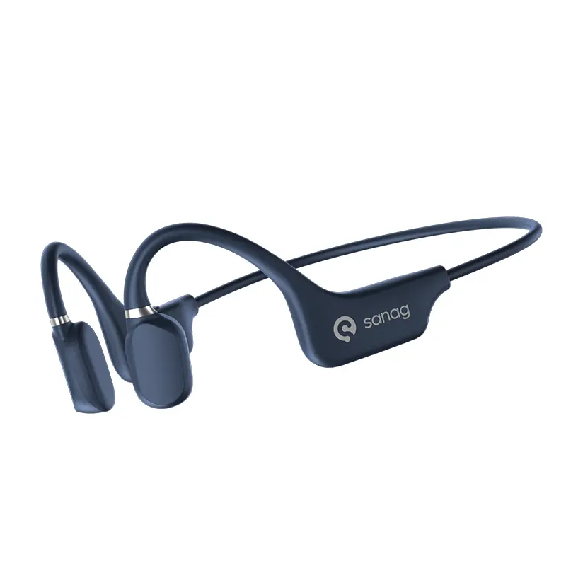 True Bone Conduction Open-Ear Wireless Sport Headphones – Stay Aware, Train Safer, All-Day Comfort (Blue)