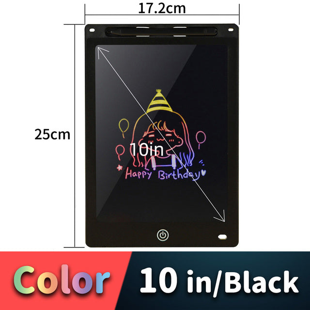 LCD Drawing Tablet for Kids | Colour Writing Board | Reusable Electronic Doodle Pad | Stylus Included | 6.5"–16"