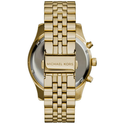 Michael Kors MK8286 Lexington Men's Watch | Gold Strap | Black Dial | Quartz | Official Warranty