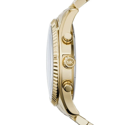 Michael Kors MK8286 Lexington Men's Watch | Gold Strap | Black Dial | Quartz | Official Warranty