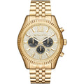 Michael Kors MK8494 Lexington Men's Watch | All-Gold | Quartz | Signature Branding | 2-Year Warranty