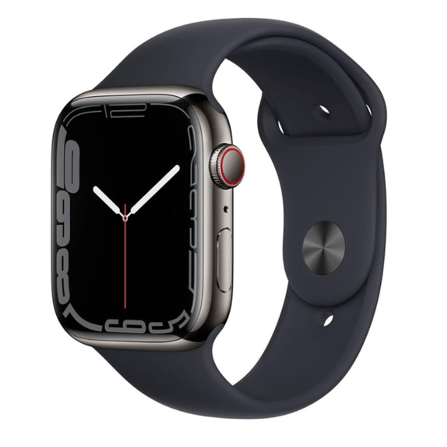 Apple Watch Series 7 45mm Cellular Stainless Steel – Always-Connected Health & Fitness Smartwatch with Large Retina Display
