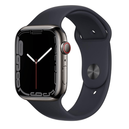 Apple Watch Series 7 45mm Cellular Stainless Steel – Always-Connected Health & Fitness Smartwatch with Large Retina Display