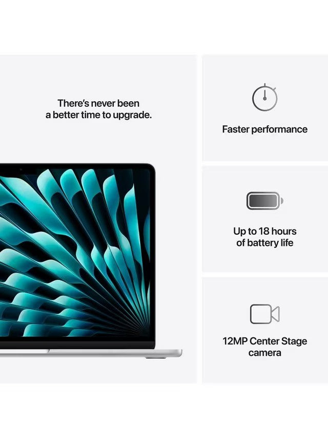 Apple MacBook Air 2025 M4 10-Core 16GB RAM 256GB SSD 15.3'' Laptop Midnight B+