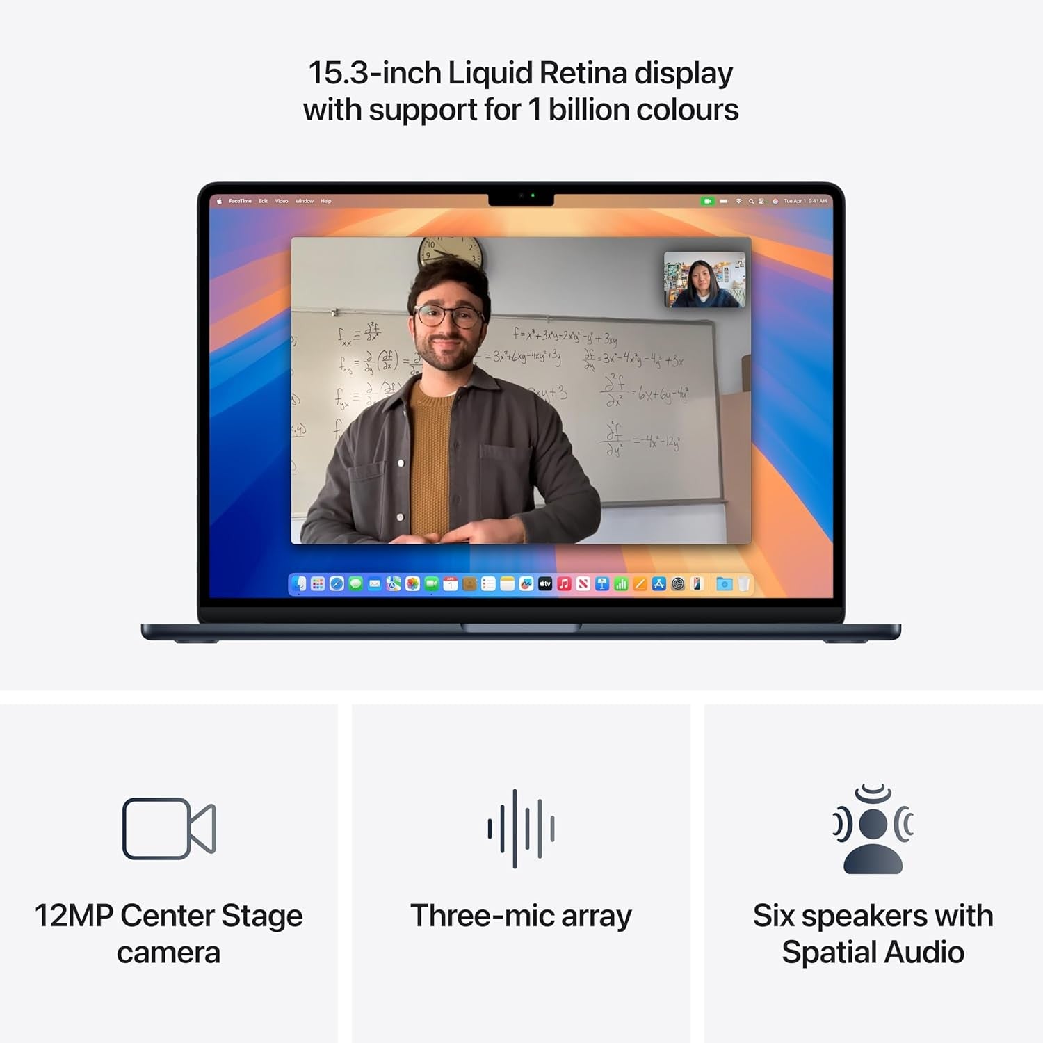 Apple MacBook Air 2025 M4 10-Core 16GB RAM 256GB SSD 15.3'' Laptop Midnight B+