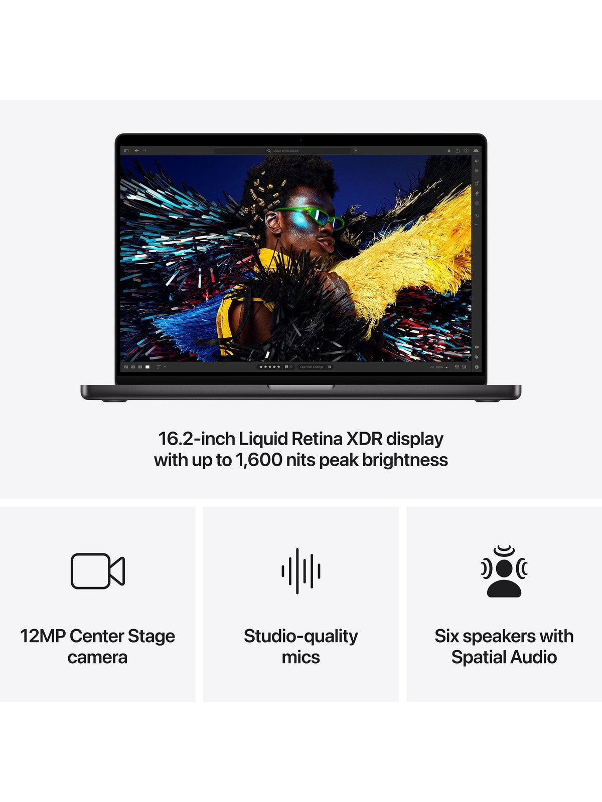 Apple MacBook Pro 16" 2024 512GB SSD 24GB RAM M4 Pro Laptop - Space Black B+