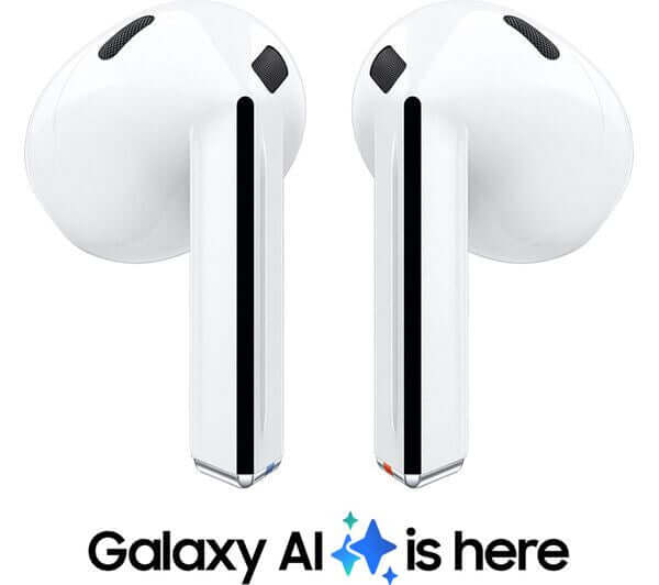 Samsung Galaxy Buds3 Wireless ANC Earbuds White SM-R530 | Bluetooth 5.4 Noise Cancelling Headphones
